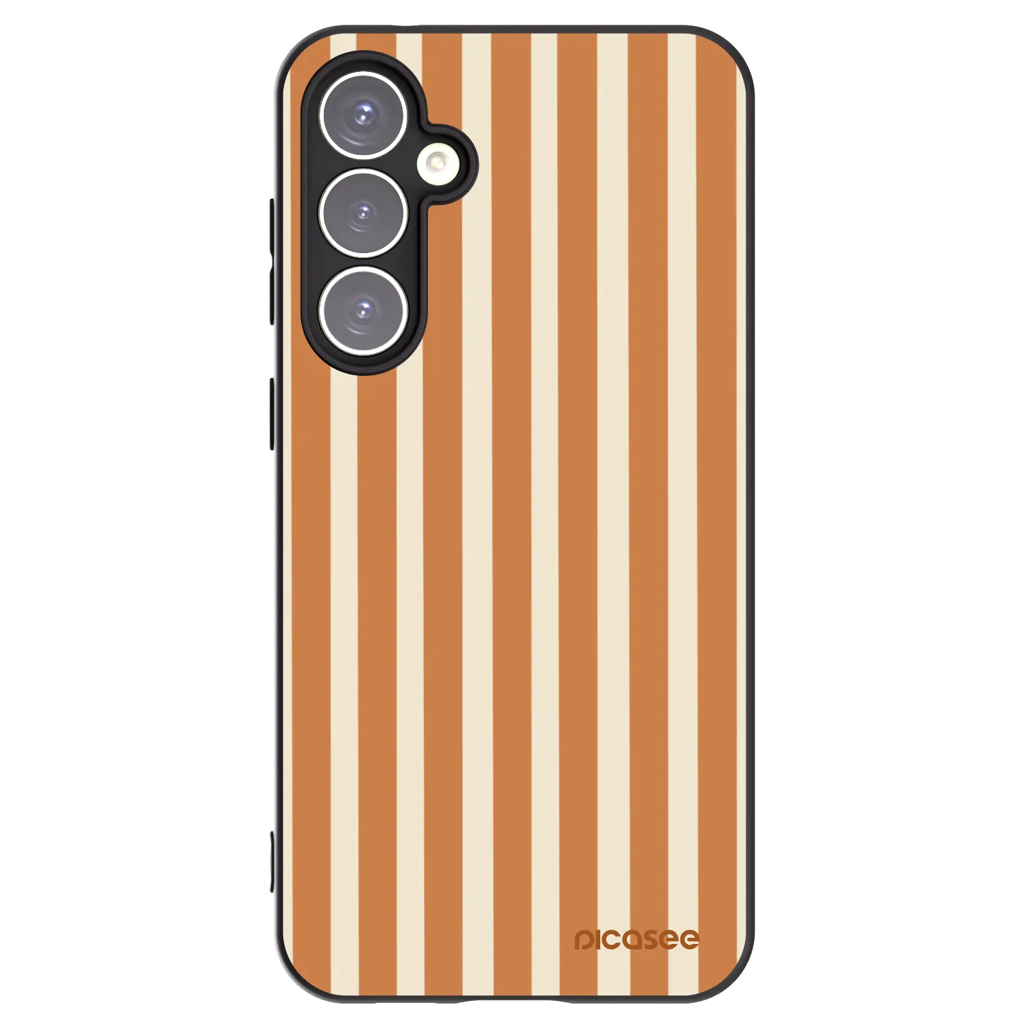 Picasee fekete szilikon tok az alábbi mobiltelefonokra Samsung Galaxy S23 FE S711B - Orange lines