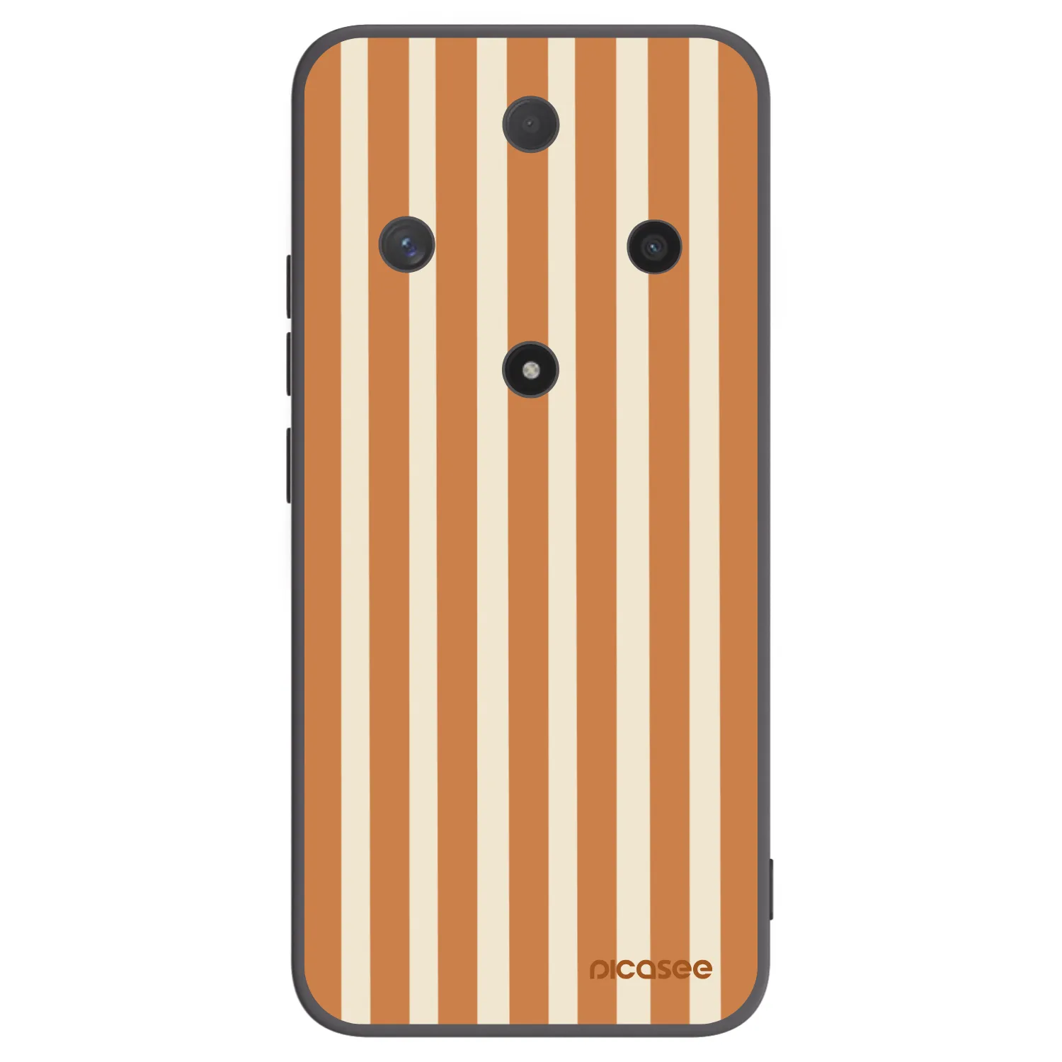 Picasee fekete szilikon tok az alábbi mobiltelefonokra Honor Magic6 Lite 5G - Orange lines
