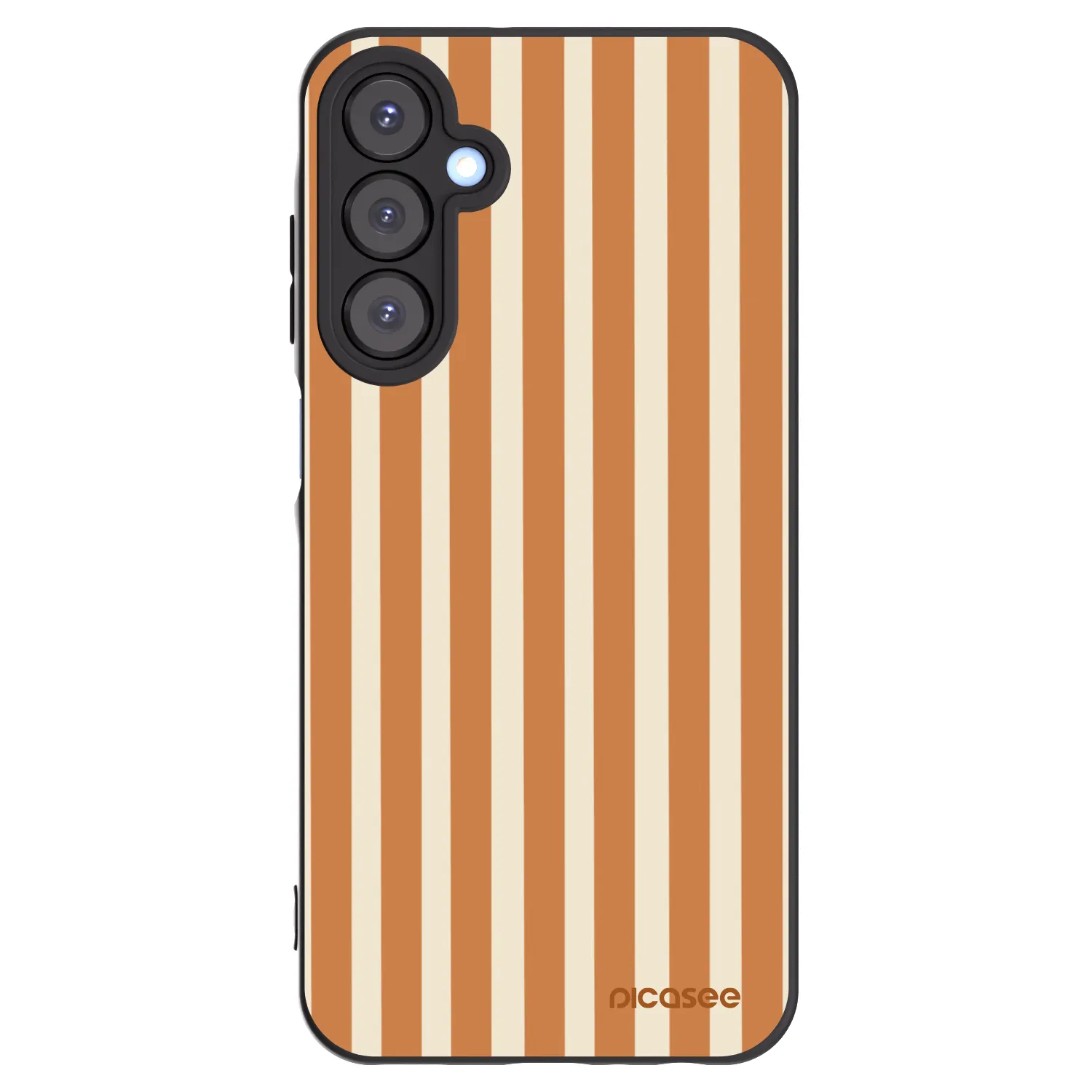 Picasee fekete szilikon tok az alábbi mobiltelefonokra Samsung Galaxy A25 A256B 5G - Orange lines