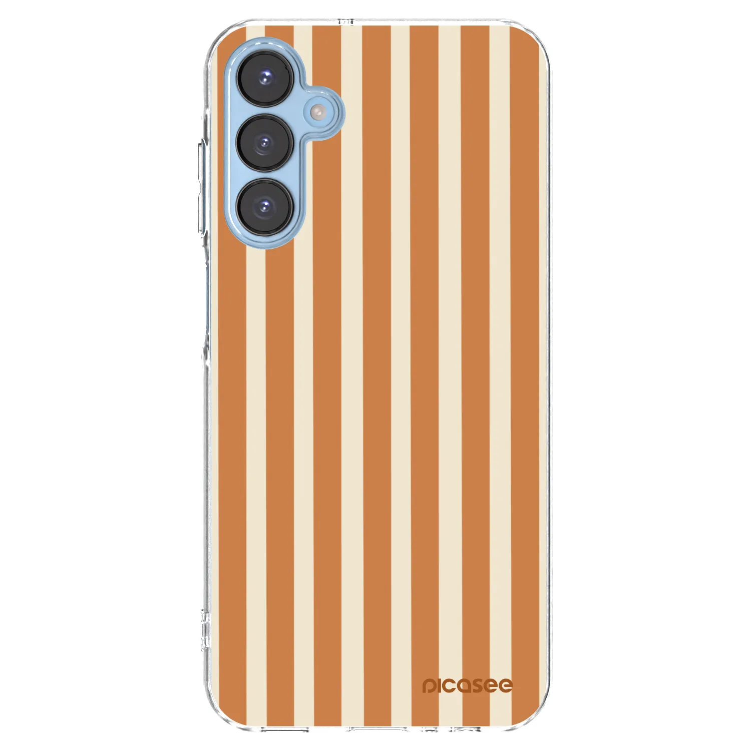 Picasee átlátszó szilikon tok az alábbi mobiltelefonokra Samsung Galaxy A15 A156B 5G - Orange lines