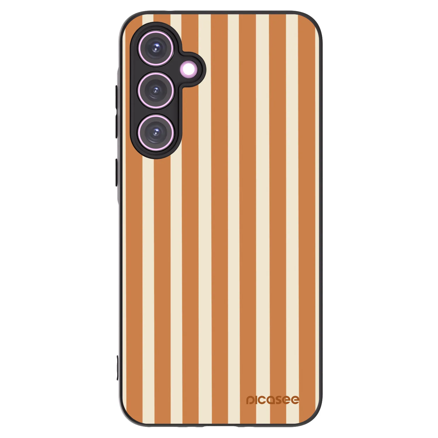 Picasee fekete szilikon tok az alábbi mobiltelefonokra Samsung Galaxy A35 5G A356B - Orange lines