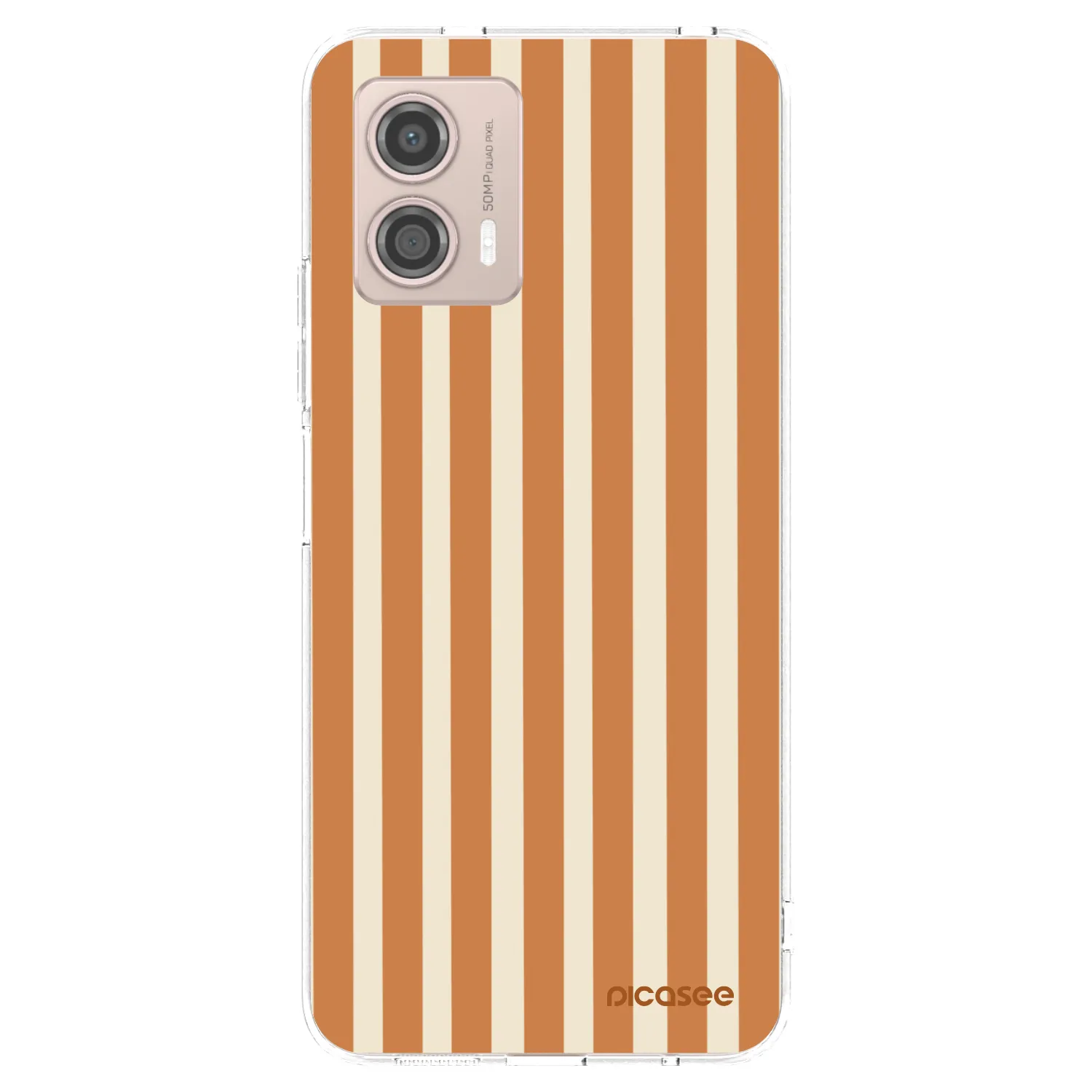 Picasee átlátszó szilikon tok az alábbi mobiltelefonokra Motorola Moto G53 5G - Orange lines