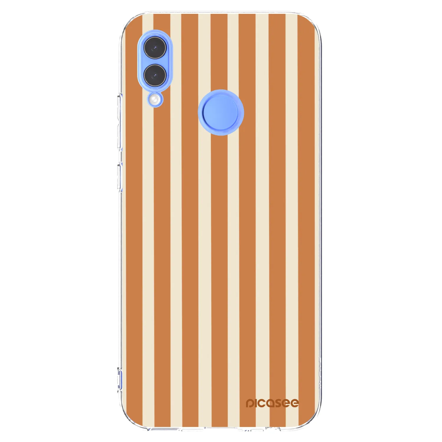 Picasee átlátszó szilikon tok az alábbi mobiltelefonokra Huawei P Smart 2019 - Orange lines