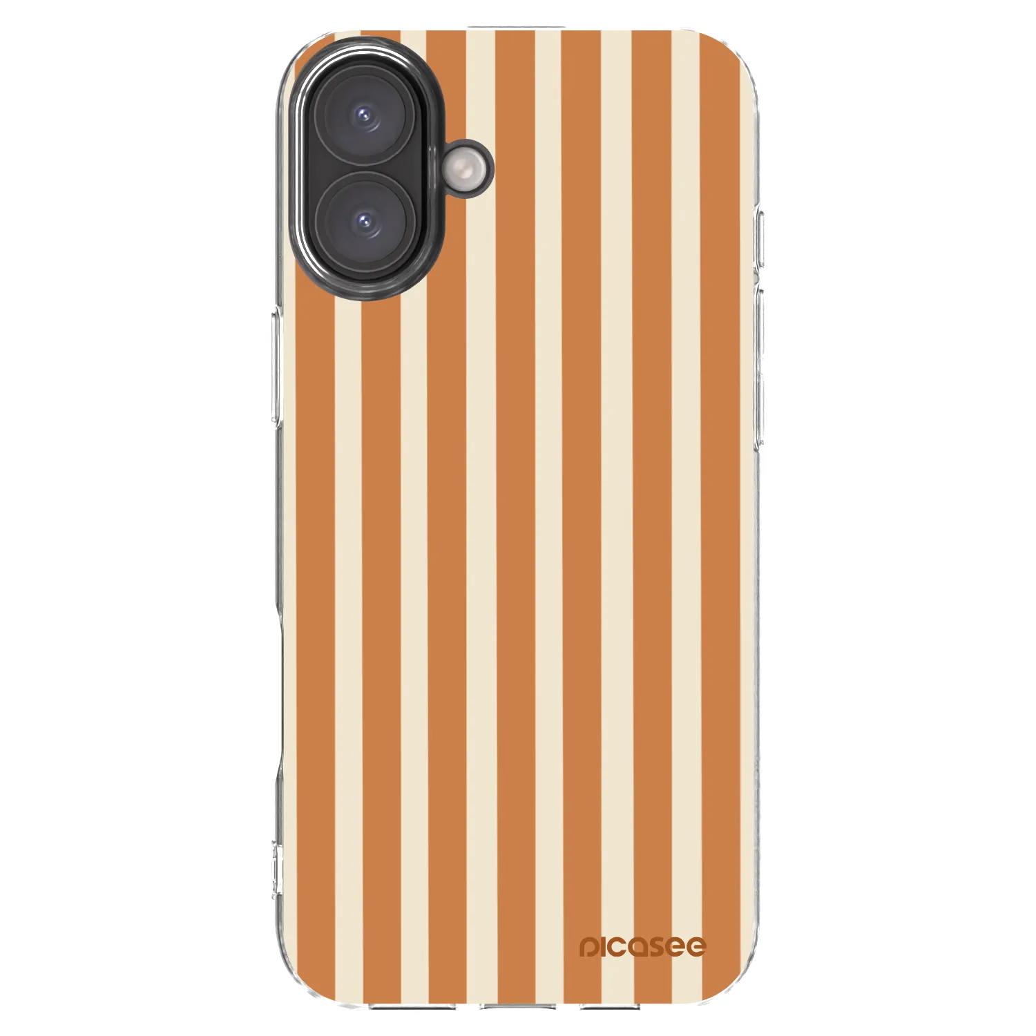 Picasee átlátszó szilikon tok az alábbi mobiltelefonokra Apple iPhone 16 Plus - Orange lines