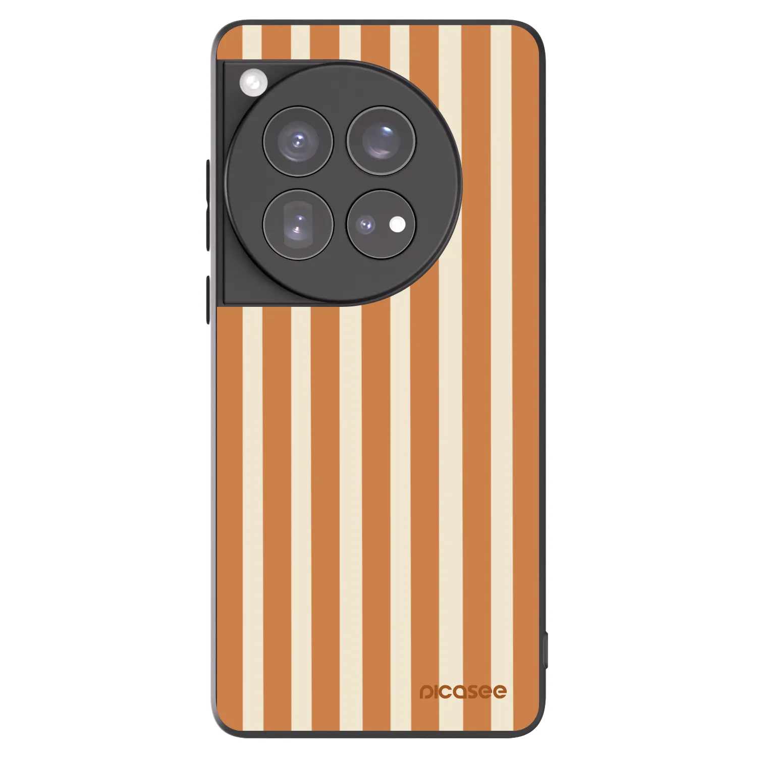 Picasee fekete szilikon tok az alábbi mobiltelefonokra OnePlus 12 5G - Orange lines