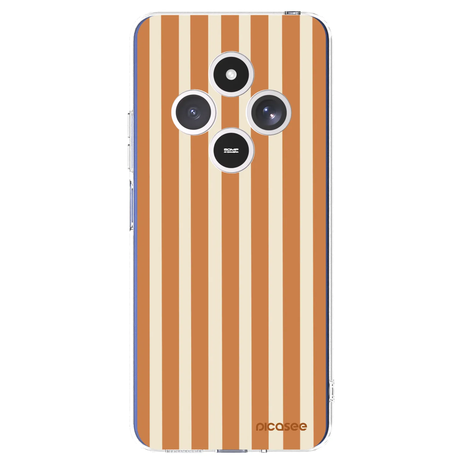 Picasee átlátszó szilikon tok az alábbi mobiltelefonokra Xiaomi Redmi 14C - Orange lines