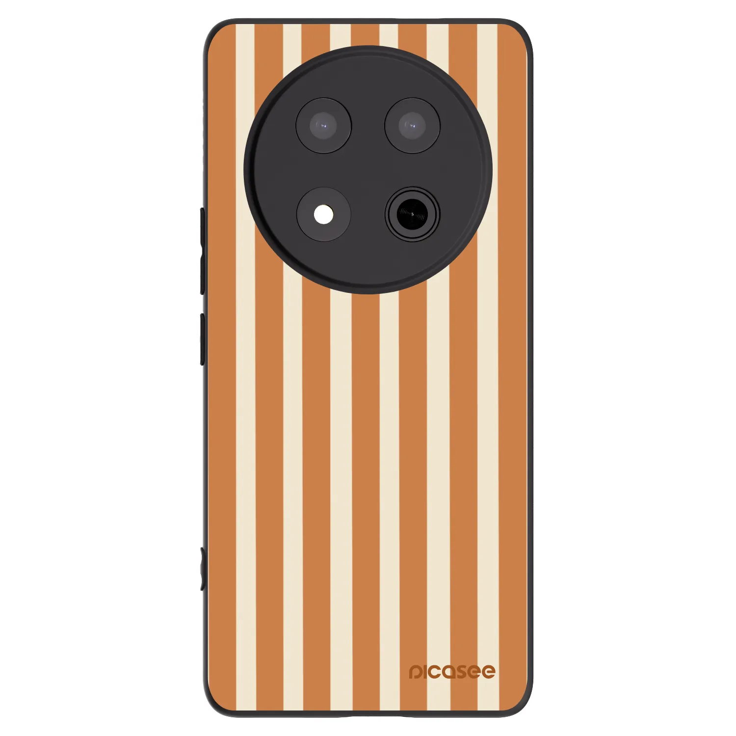 Picasee fekete szilikon tok az alábbi mobiltelefonokra Honor Magic7 Lite 5G - Orange lines