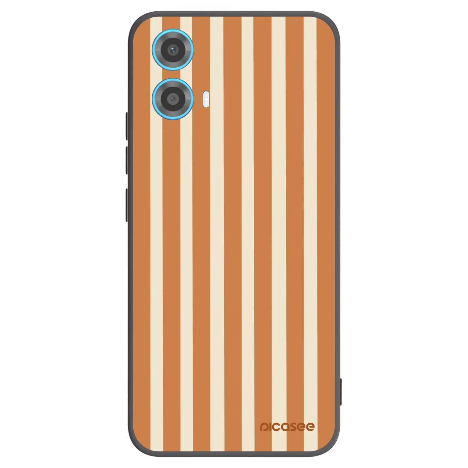Picasee fekete szilikon tok az alábbi mobiltelefonokra Motorola Moto G34 5G - Orange lines