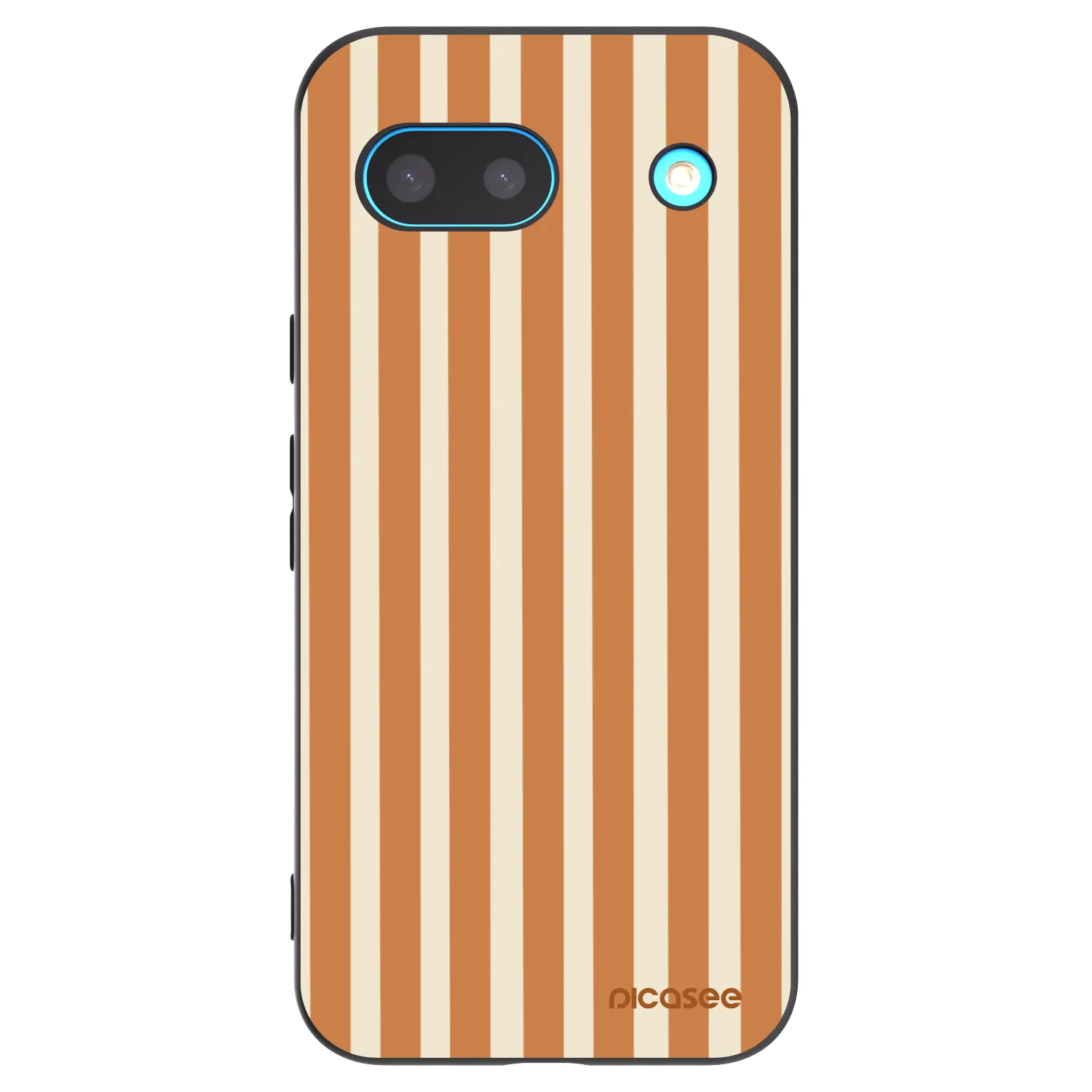 Picasee fekete szilikon tok az alábbi mobiltelefonokra Google Pixel 8a - Orange lines