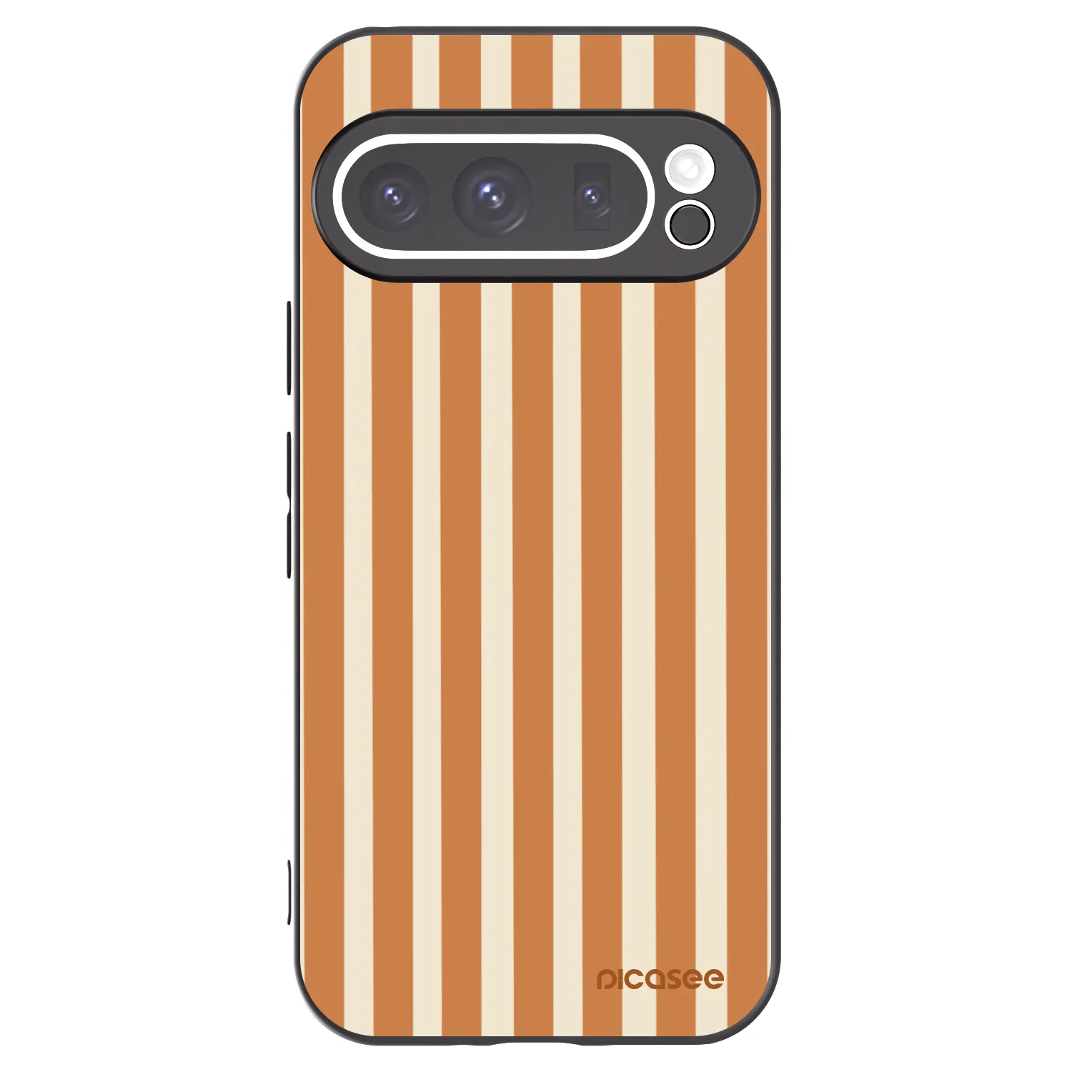 Picasee fekete szilikon tok az alábbi mobiltelefonokra Google Pixel 9 Pro - Orange lines