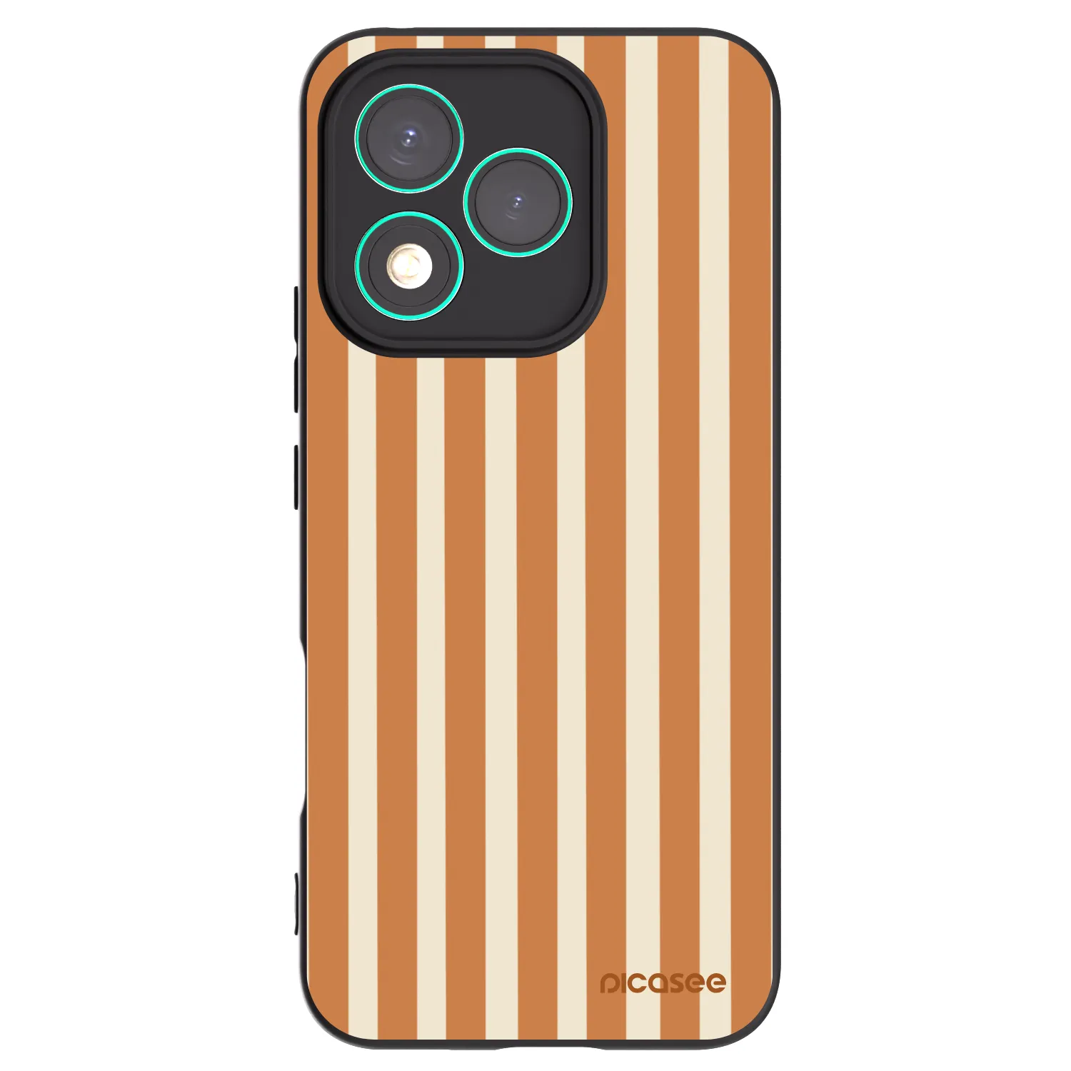 Picasee fekete szilikon tok az alábbi mobiltelefonokra Honor 400 Lite 5G - Orange lines