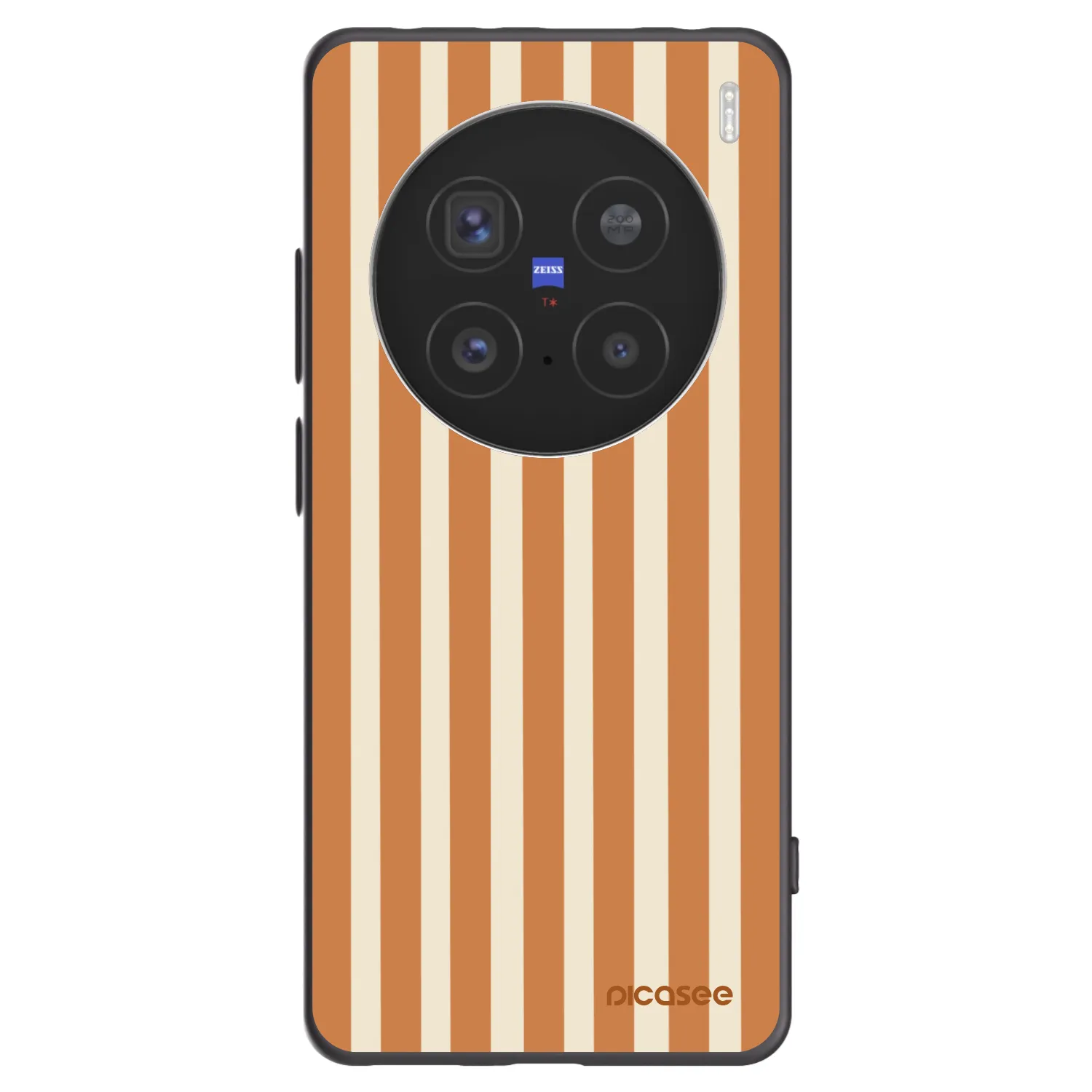 Picasee fekete szilikon tok az alábbi mobiltelefonokra Vivo X200 Pro - Orange lines