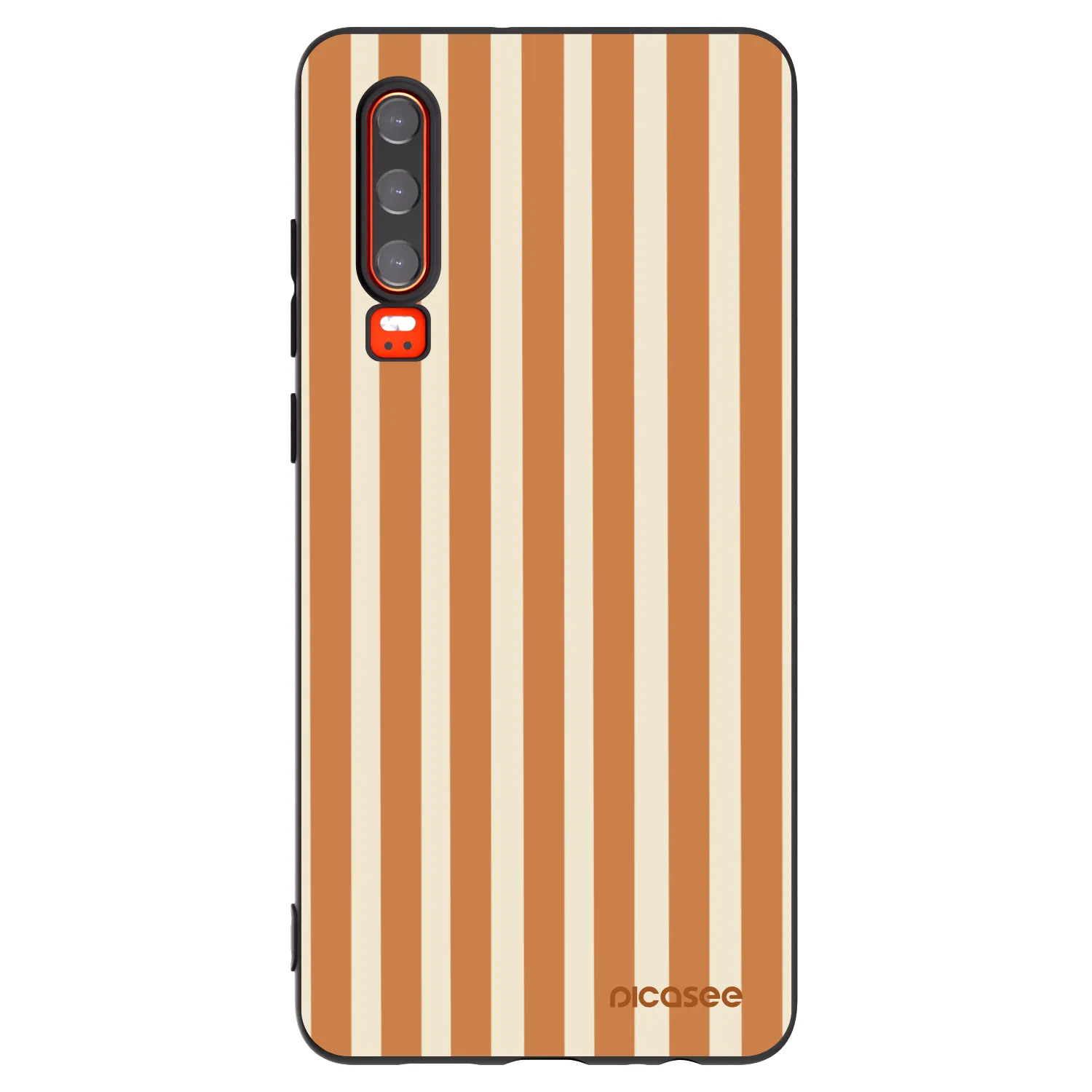 Picasee fekete szilikon tok az alábbi mobiltelefonokra Huawei P30 - Orange lines
