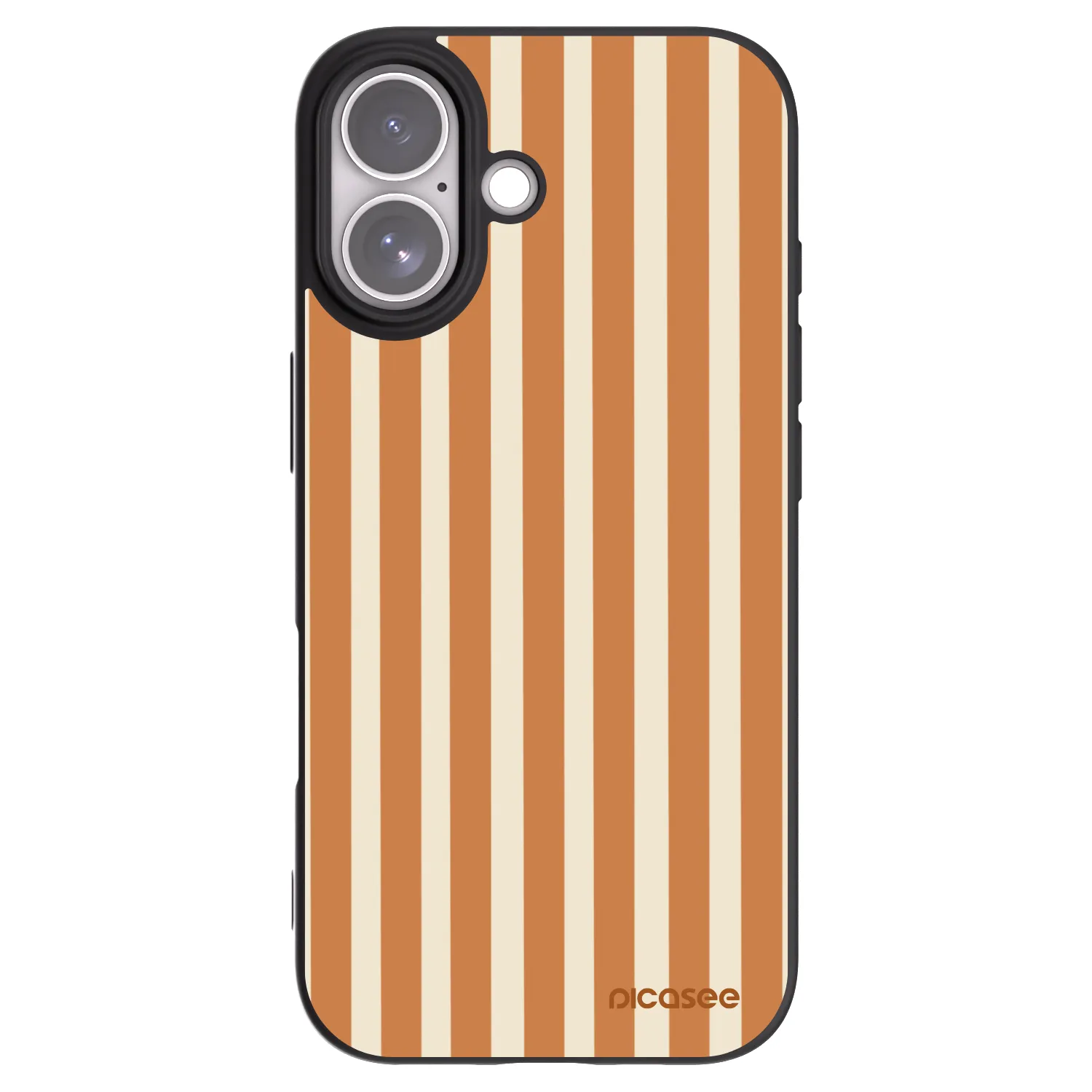 Picasee fekete szilikon tok az alábbi mobiltelefonokra Apple iPhone 17 - Orange lines