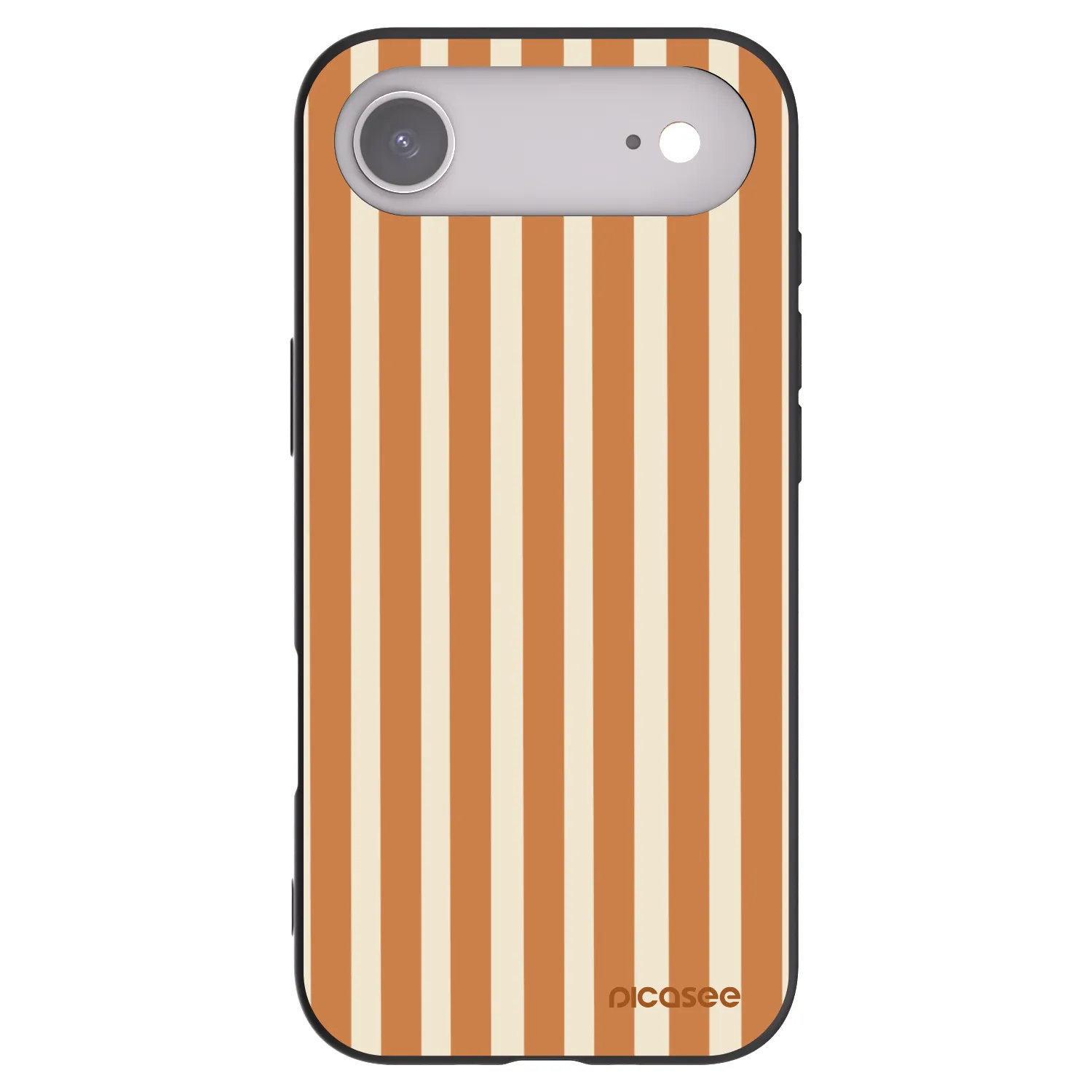 Picasee fekete szilikon tok az alábbi mobiltelefonokra Apple iPhone Air - Orange lines