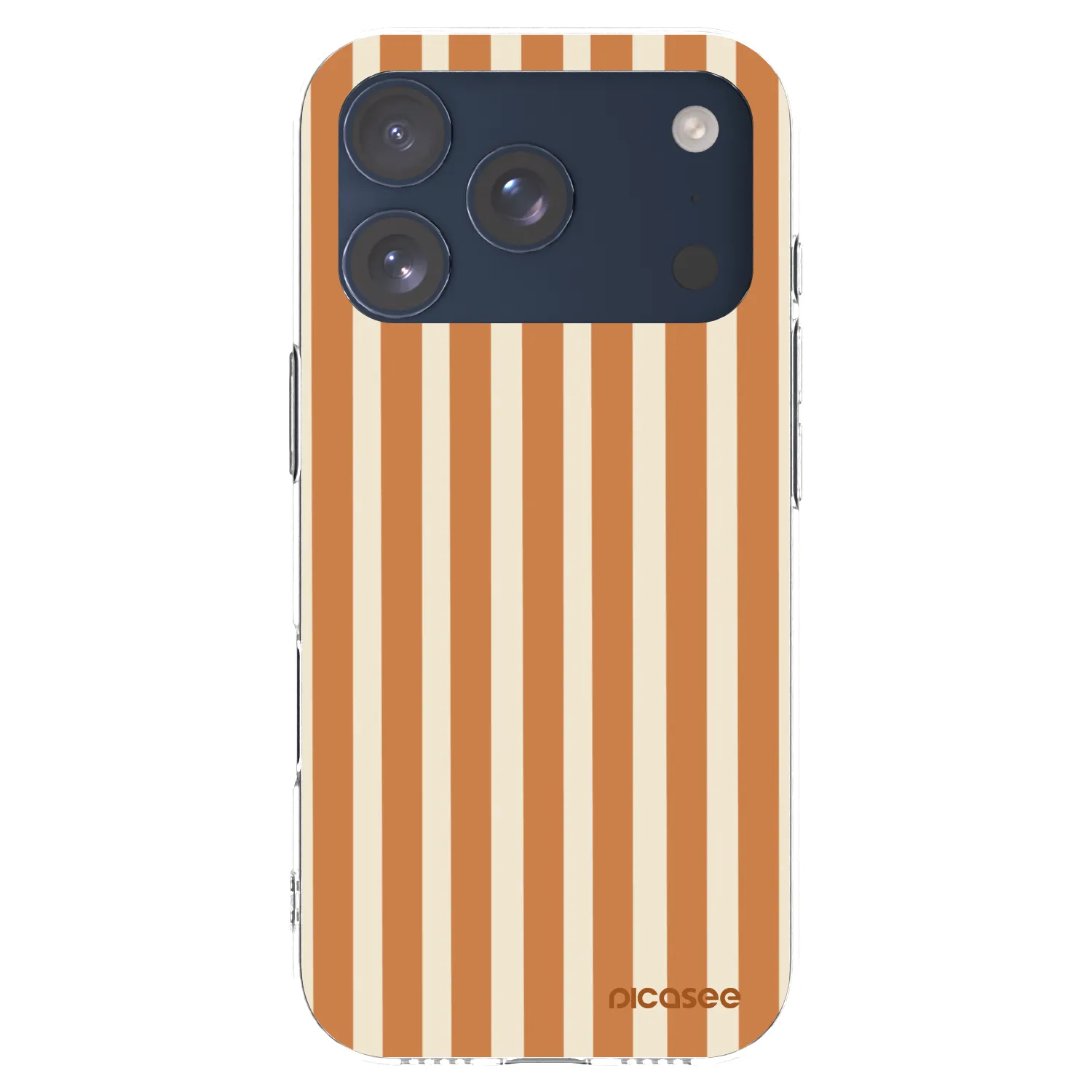 Picasee átlátszó szilikon tok az alábbi mobiltelefonokra Apple iPhone 17 Pro - Orange lines