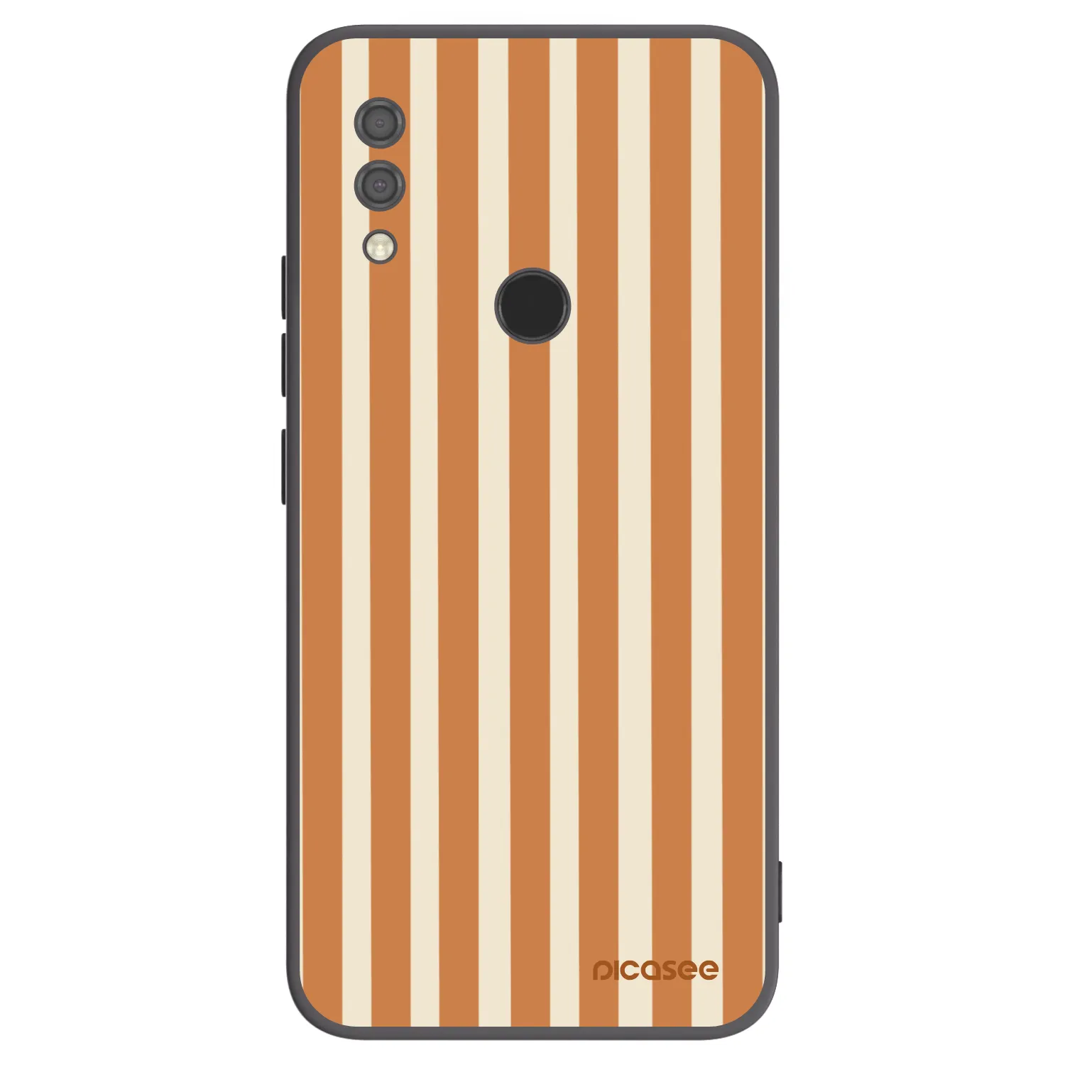 Picasee fekete szilikon tok az alábbi mobiltelefonokra Xiaomi Redmi 7 - Orange lines