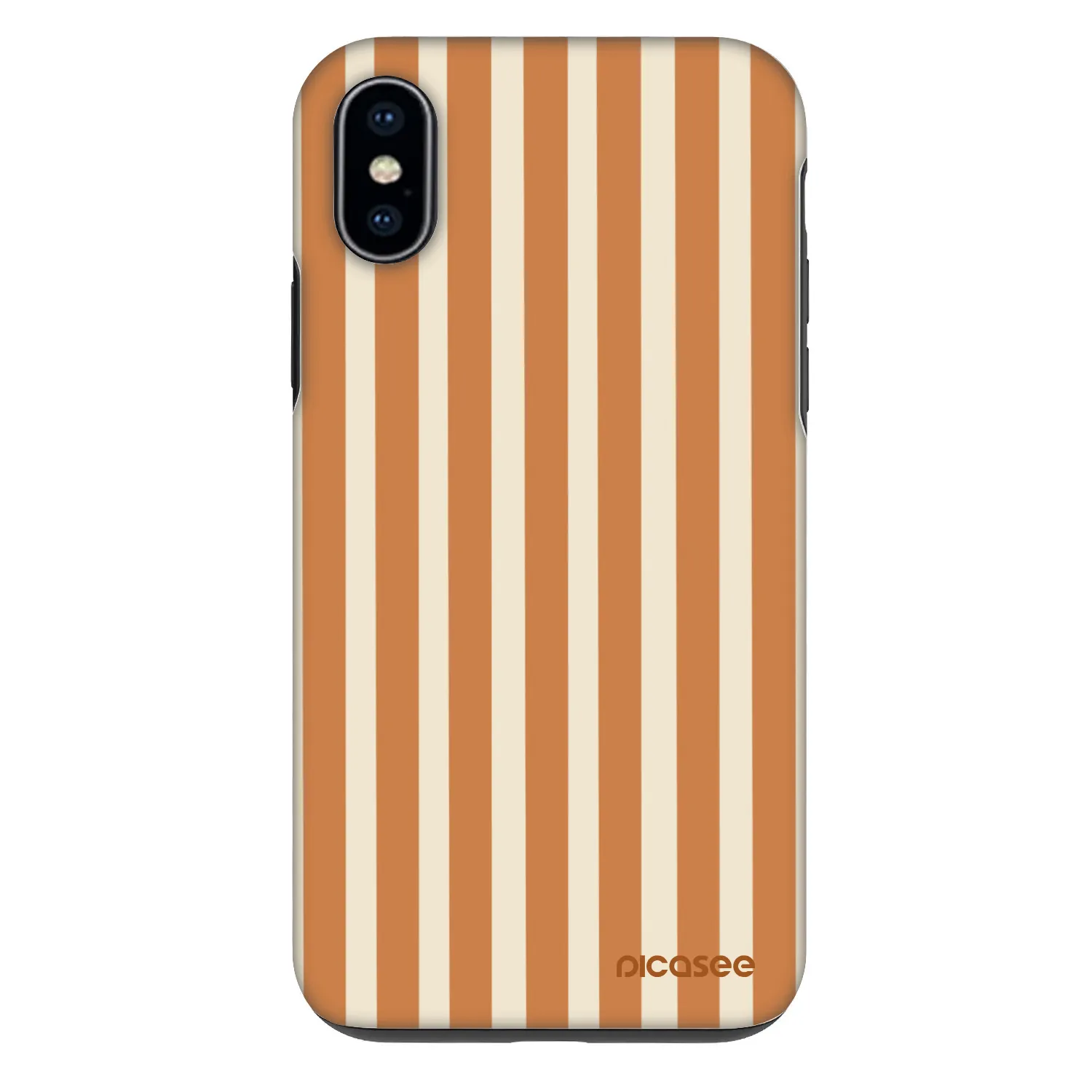 Picasee Fashion Case Apple iPhone X/XS - Orange lines