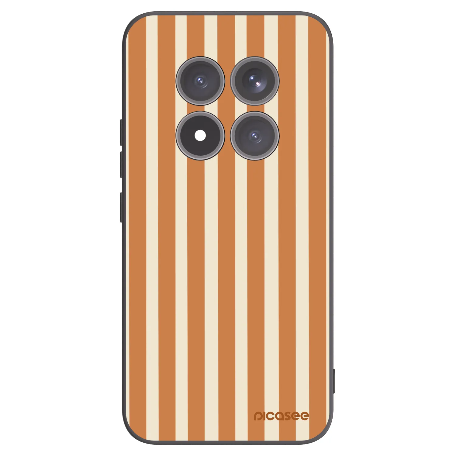 Picasee fekete szilikon tok az alábbi mobiltelefonokra Xiaomi Redmi Note 15 Pro+ - Orange lines