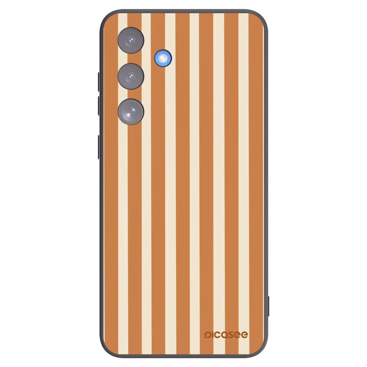 Picasee fekete szilikon tok az alábbi mobiltelefonokra Samsung Galaxy S25 FE 5G - Orange lines