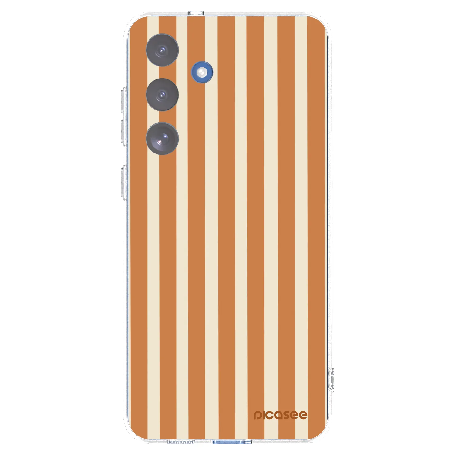 Picasee átlátszó szilikon tok az alábbi mobiltelefonokra Samsung Galaxy S25 FE 5G - Orange lines
