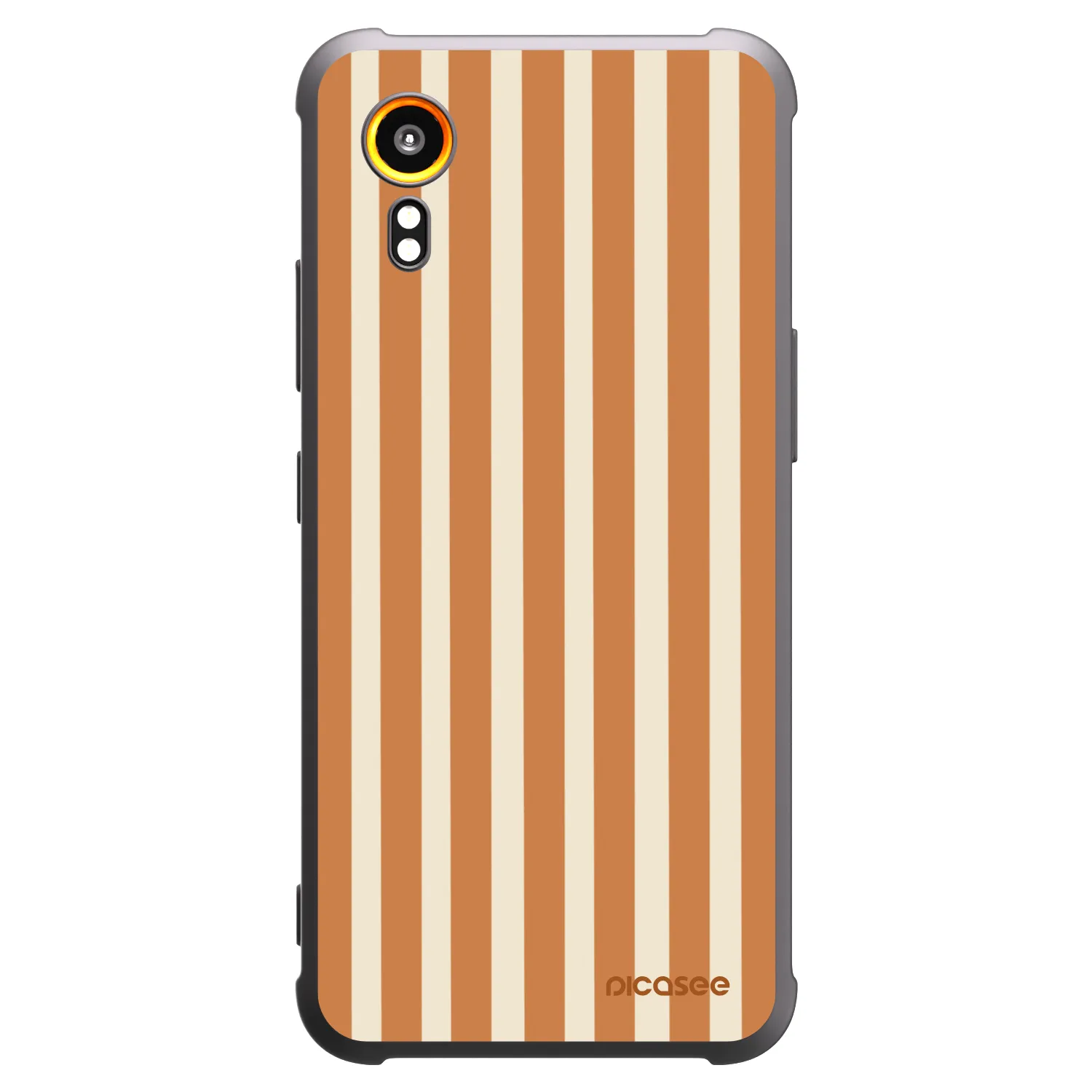 Picasee fekete szilikon tok az alábbi mobiltelefonokra Samsung Galaxy XCover 7 - Orange lines