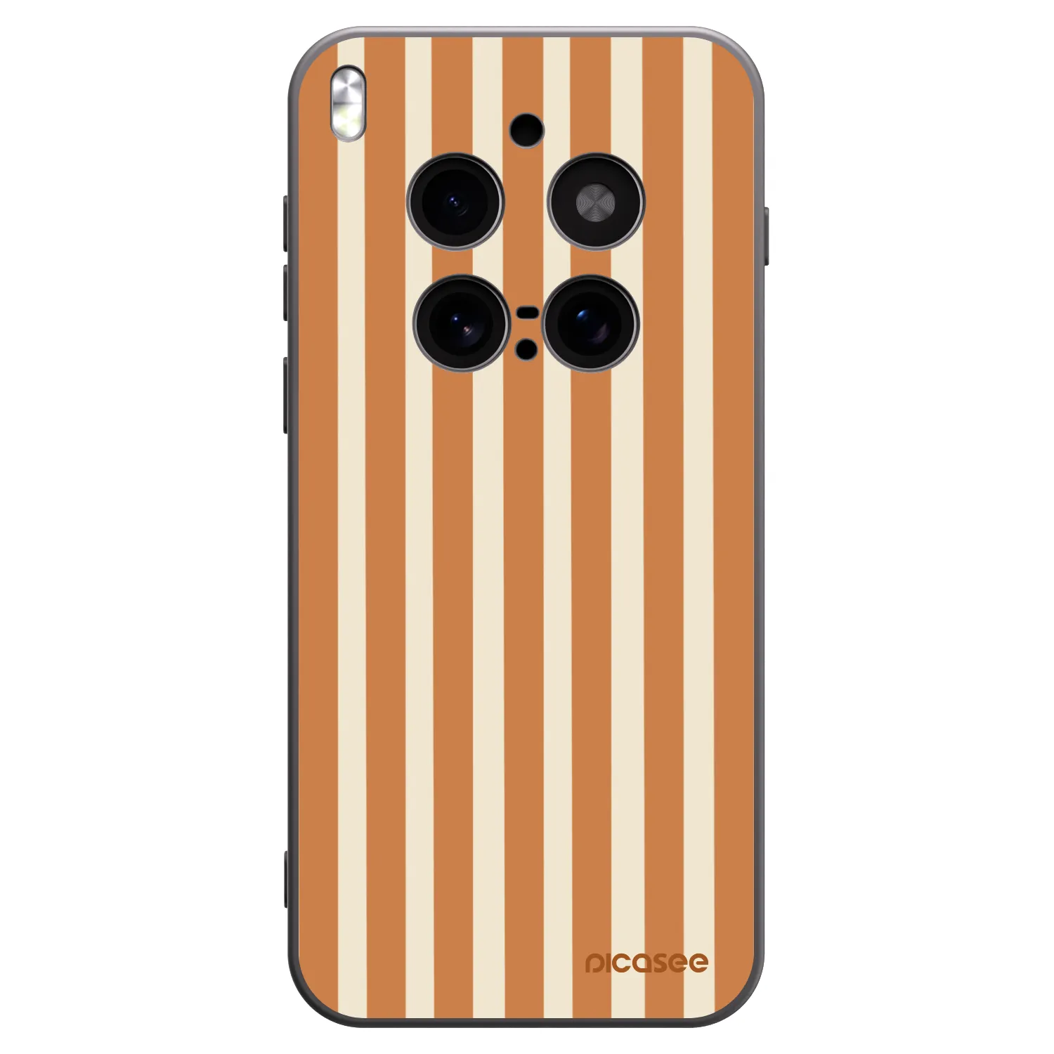 Picasee fekete szilikon tok az alábbi mobiltelefonokra Vivo X300 Pro - Orange lines