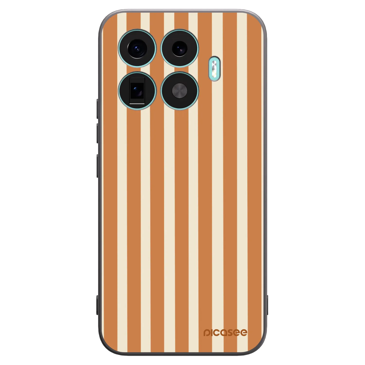 Picasee fekete szilikon tok az alábbi mobiltelefonokra Xiaomi 17T Pro - Orange lines