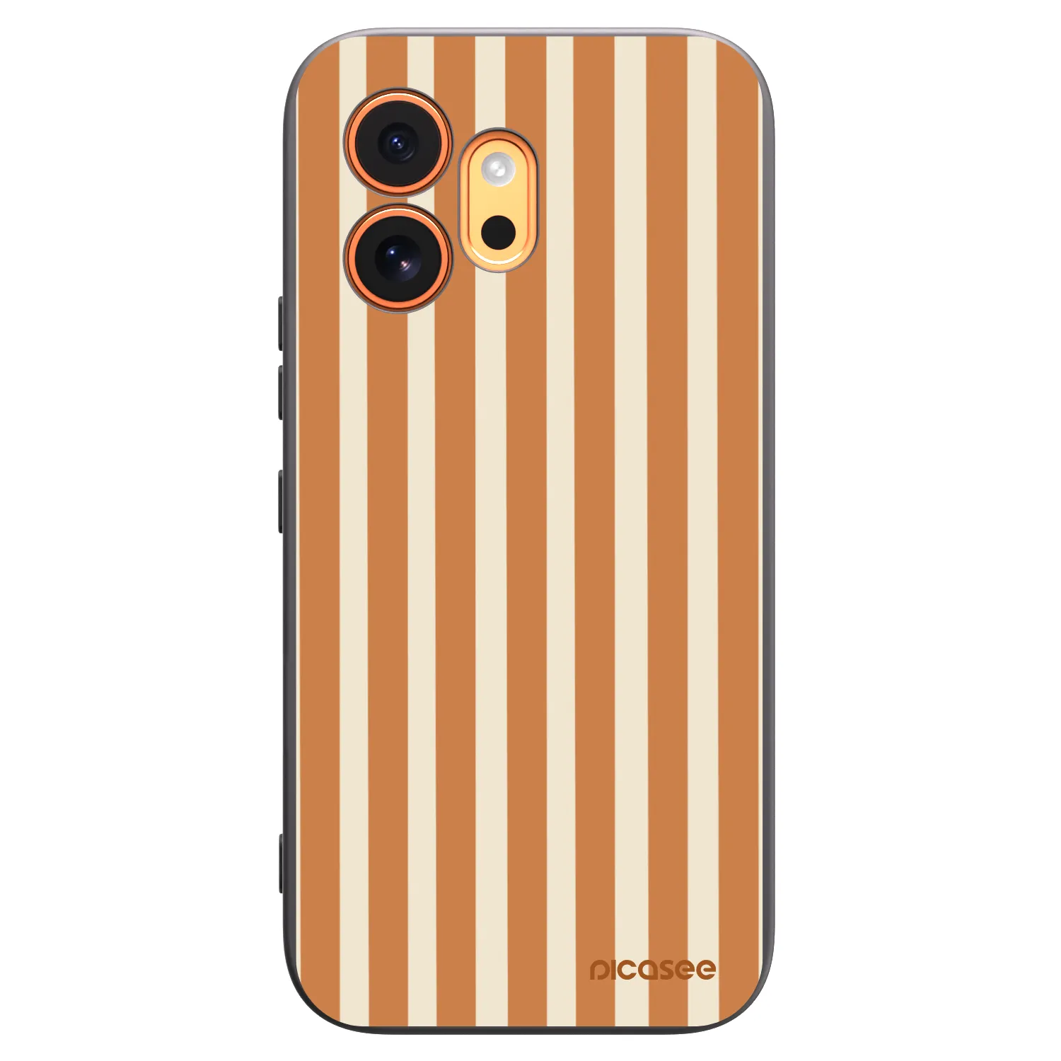 Picasee fekete szilikon tok az alábbi mobiltelefonokra Honor 600 - Orange lines