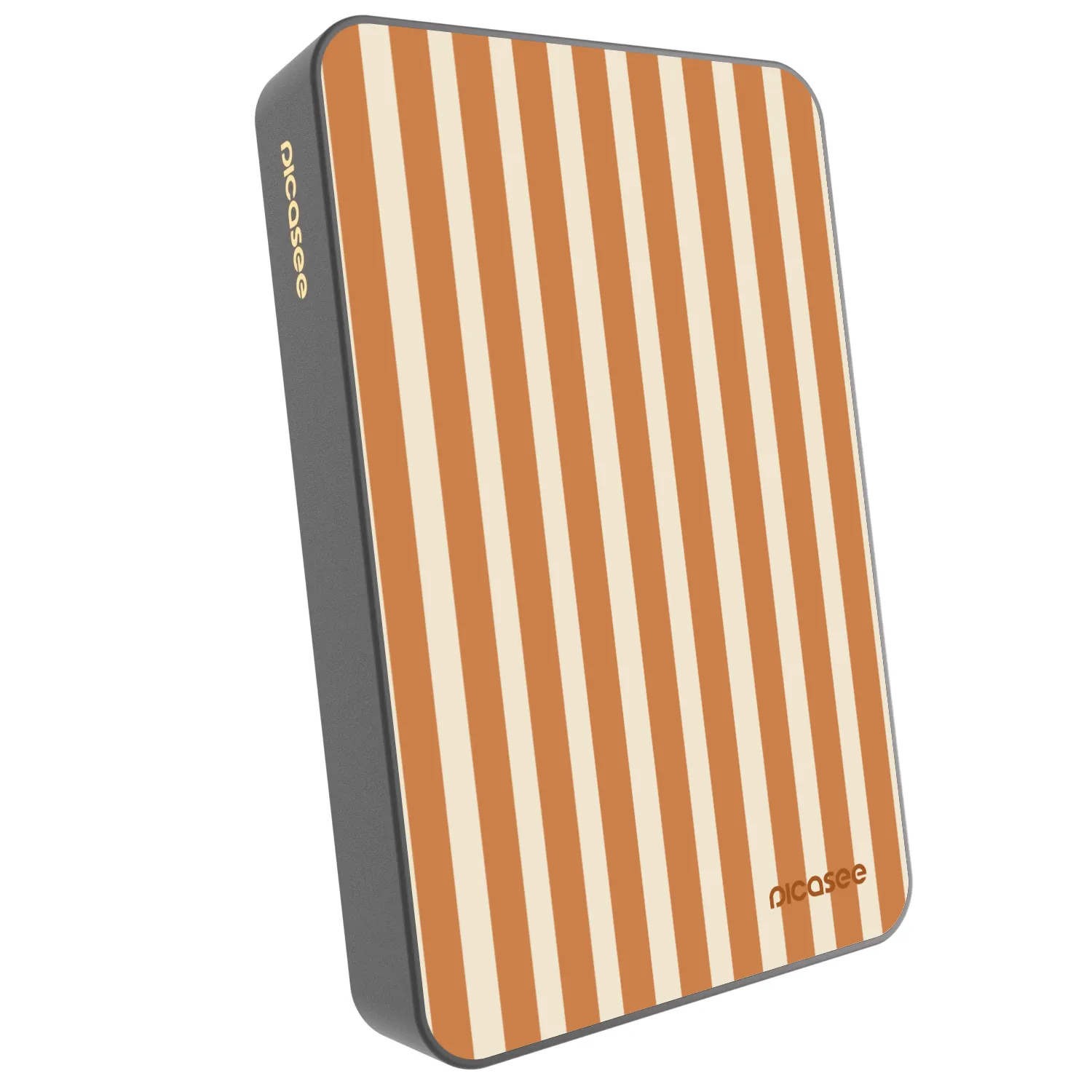 Picasee Powerbank MagSafe 10 000 mAh Szürke - Orange lines