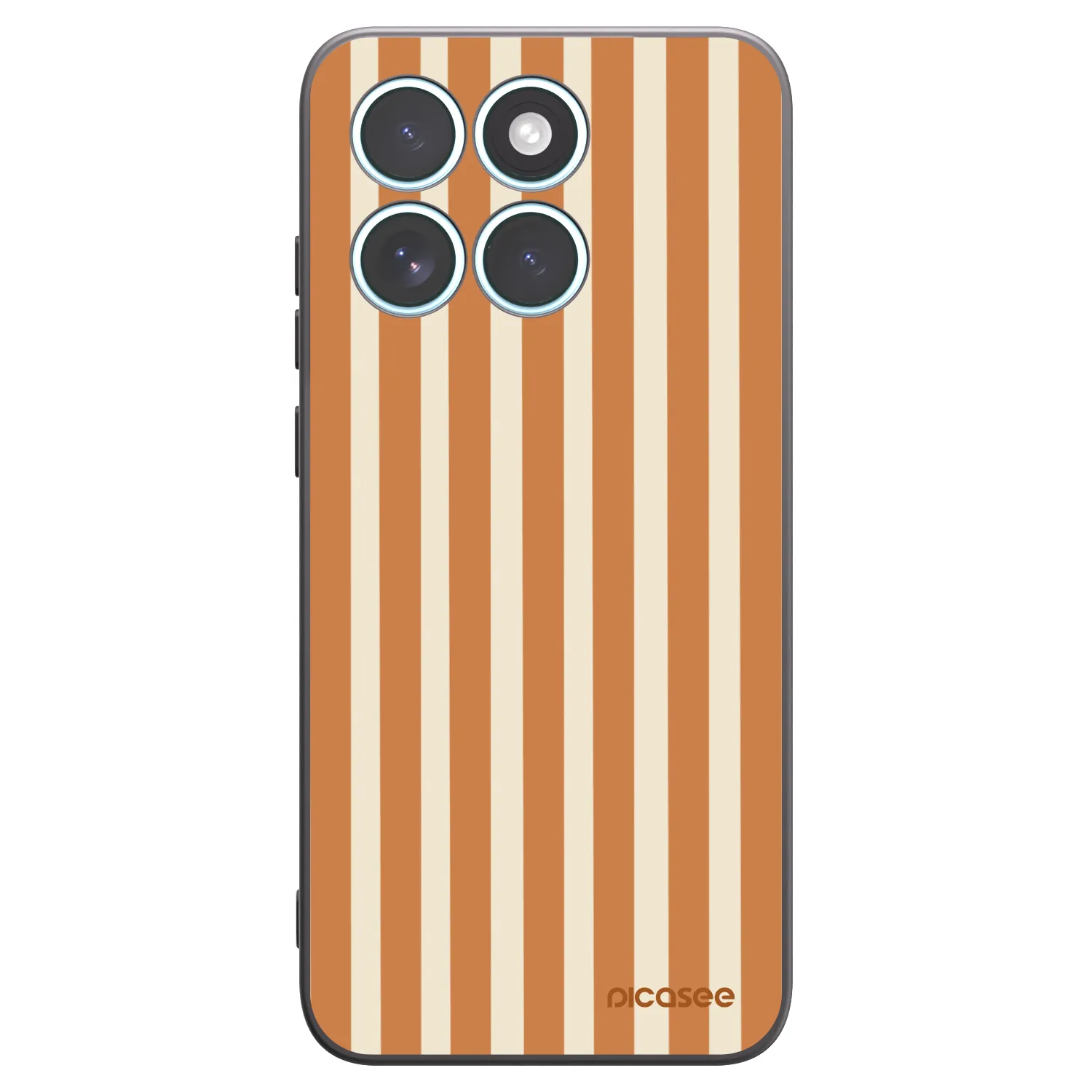 Picasee fekete szilikon tok az alábbi mobiltelefonokra Motorola Edge 70 Fusion - Orange lines