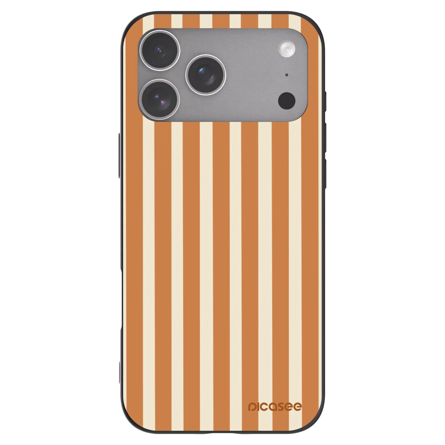 Picasee fekete szilikon tok az alábbi mobiltelefonokra Apple iPhone 18 Pro Max - Orange lines