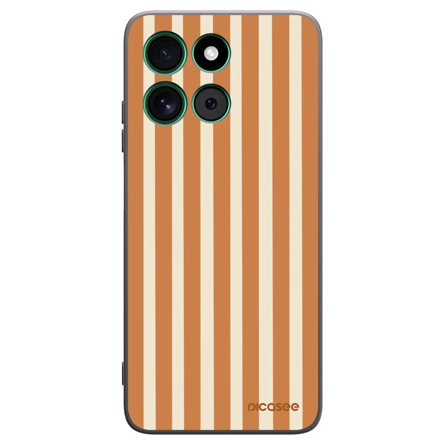 Picasee fekete szilikon tok az alábbi mobiltelefonokra Motorola Moto G57 Power - Orange lines