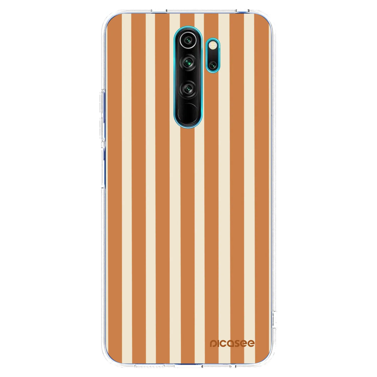 Picasee átlátszó szilikon tok az alábbi mobiltelefonokra Xiaomi Redmi Note 8 Pro - Orange lines