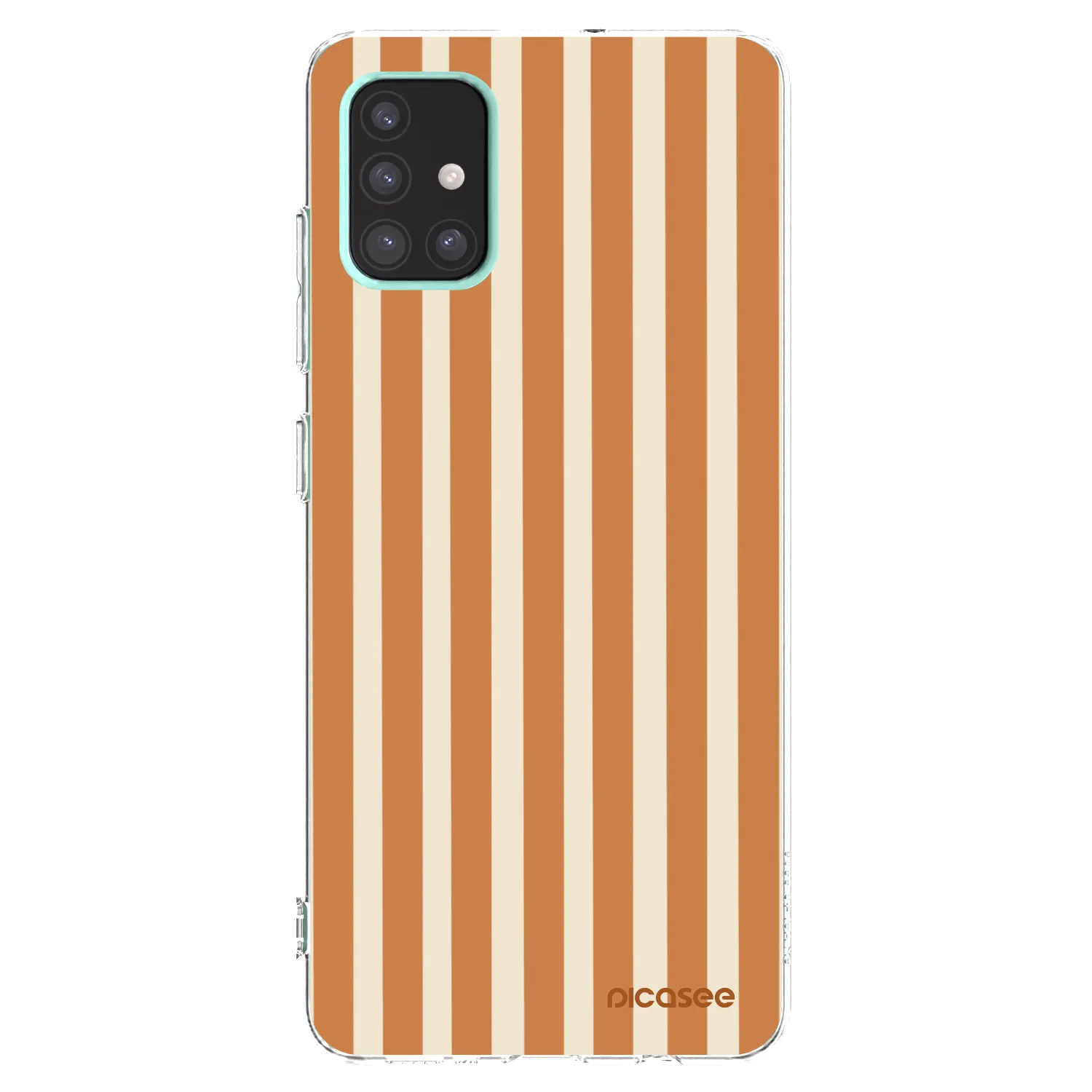 Picasee átlátszó szilikon tok az alábbi mobiltelefonokra Samsung Galaxy A51 A515F - Orange lines