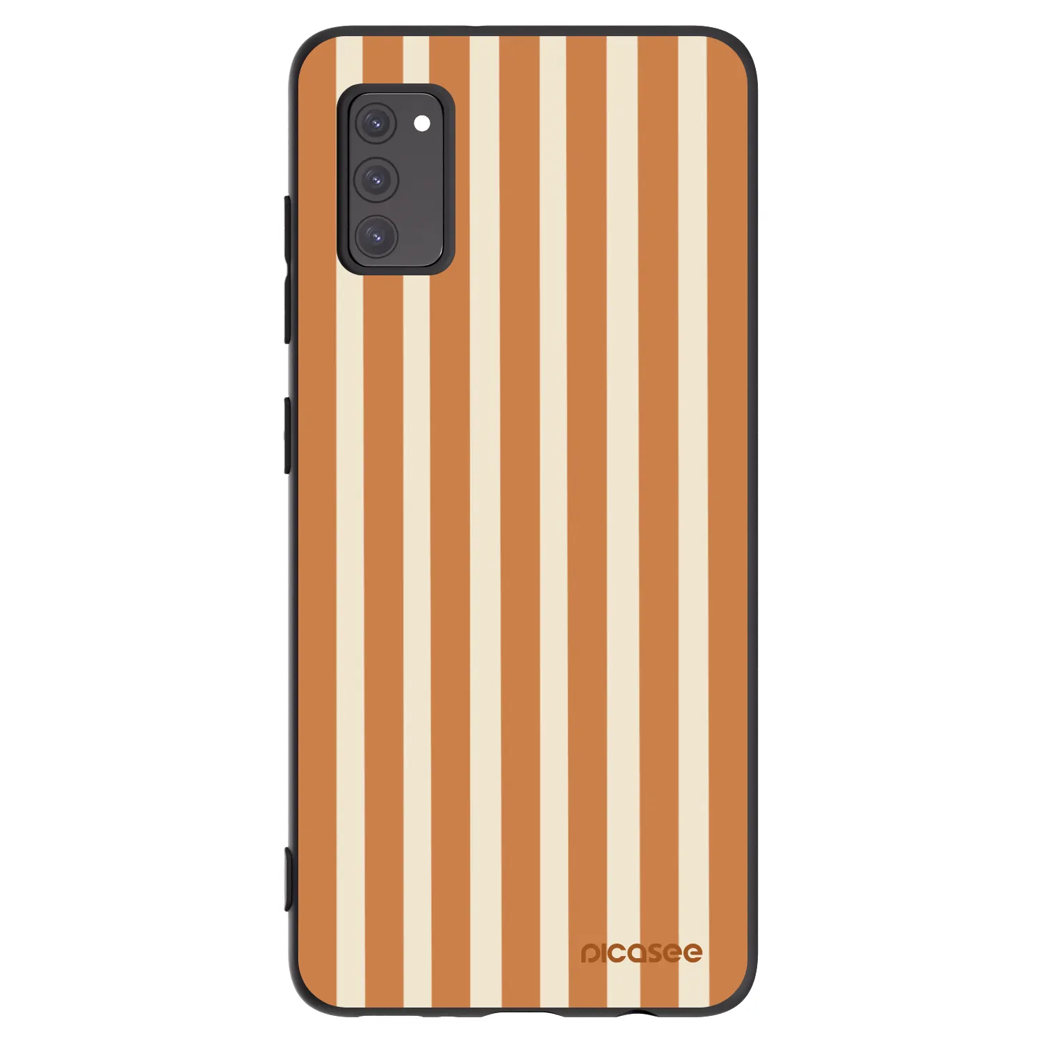 Picasee fekete szilikon tok az alábbi mobiltelefonokra Samsung Galaxy A41 A415F - Orange lines
