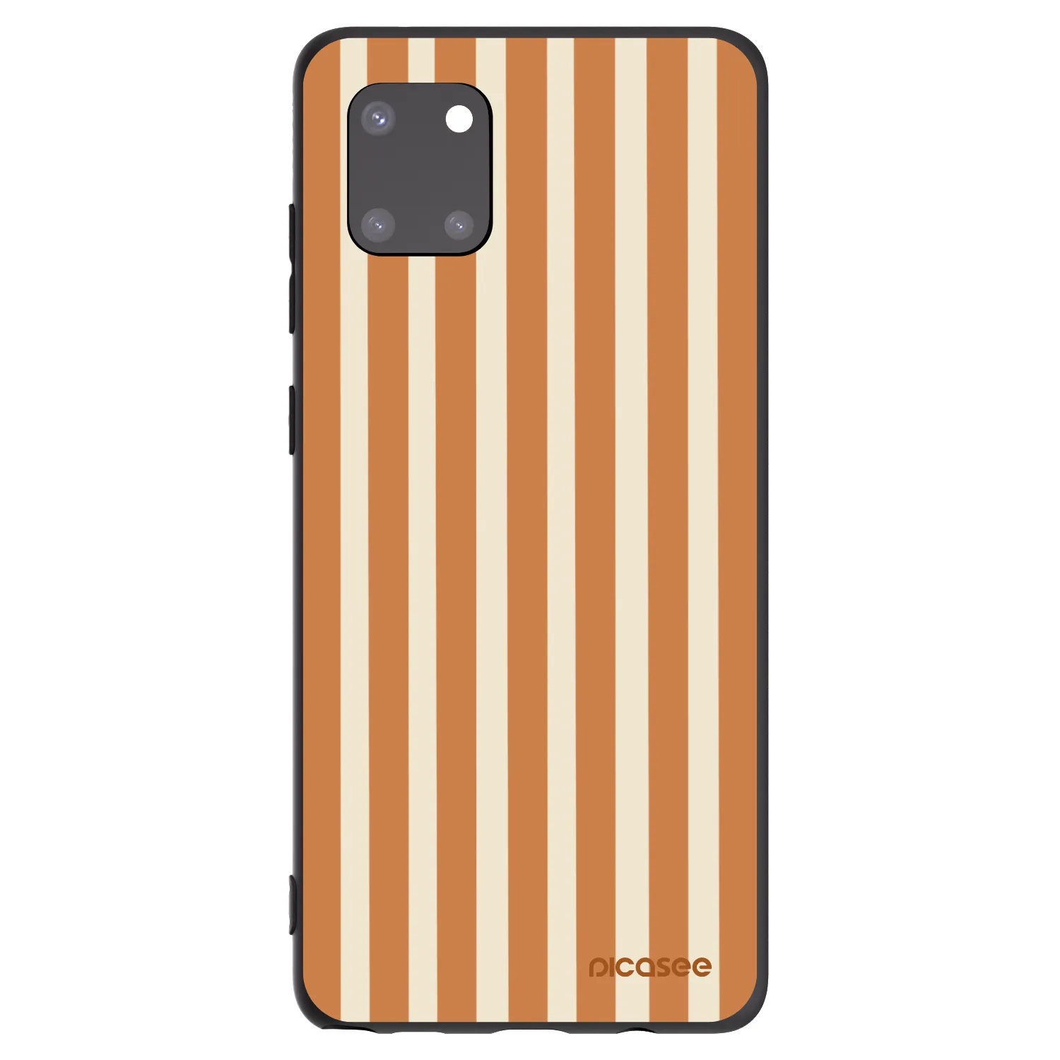 Picasee fekete szilikon tok az alábbi mobiltelefonokra Samsung Galaxy Note 10 Lite N770F - Orange lines