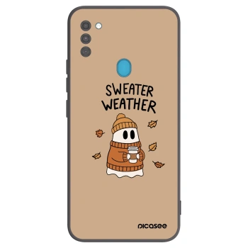 Tok az alábbi mobiltelefonokra Samsung Galaxy M11 - Sweater ghost