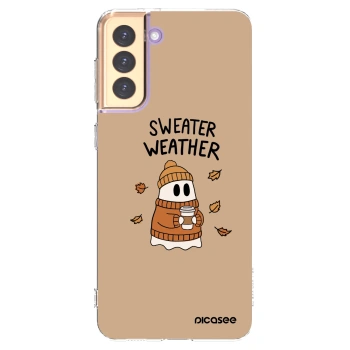Picasee átlátszó szilikon tok az alábbi mobiltelefonokra Samsung Galaxy S21+ 5G G996F - Sweater ghost