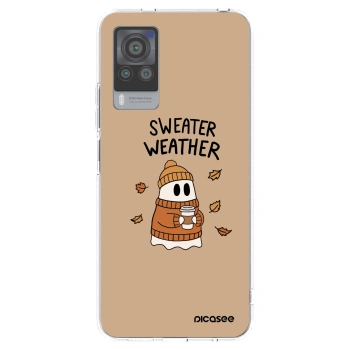 Picasee átlátszó szilikon tok az alábbi mobiltelefonokra Vivo X60 Pro 5G - Sweater ghost