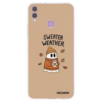 Picasee átlátszó szilikon tok az alábbi mobiltelefonokra Honor 8X - Sweater ghost