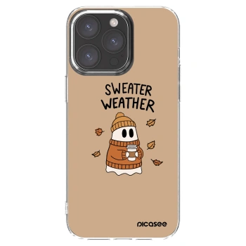 Picasee átlátszó szilikon tok az alábbi mobiltelefonokra Apple iPhone 15 Pro Max - Sweater ghost