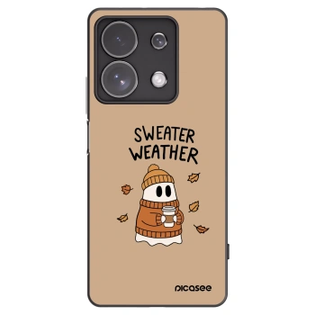 Picasee fekete szilikon tok az alábbi mobiltelefonokra Xiaomi Redmi Note 13 Pro 4G - Sweater ghost