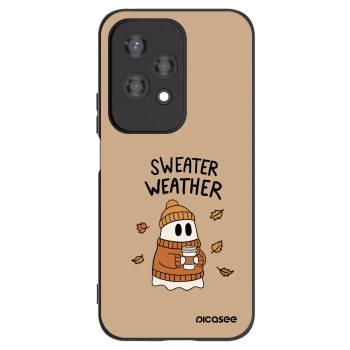 Picasee fekete szilikon tok az alábbi mobiltelefonokra Honor 200 Lite - Sweater ghost