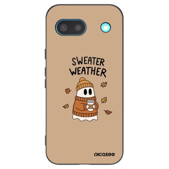 Picasee fekete szilikon tok az alábbi mobiltelefonokra Google Pixel 8a - Sweater ghost