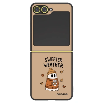 Szilikon tok erre a típusra Samsung Galaxy Z Flip5 5G - Sweater ghost