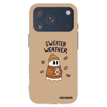 Picasee átlátszó szilikon tok az alábbi mobiltelefonokra Apple iPhone 17 Pro - Sweater ghost