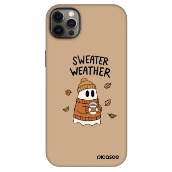 Szilikon tok erre a típusra Apple iPhone 12 Pro Max - Sweater ghost