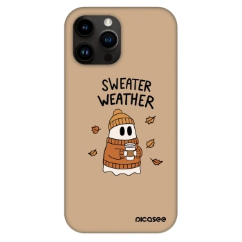 Szilikon tok erre a típusra Apple iPhone 13 Pro Max - Sweater ghost