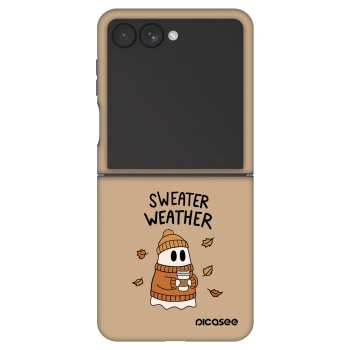 Szilikon tok erre a típusra Samsung Galaxy Z Flip7 5G - Sweater ghost